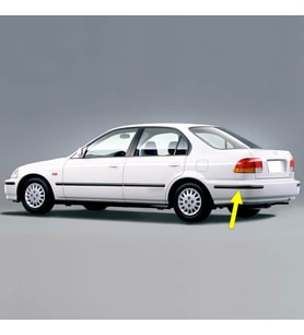 Honda Civic Sedan 1996-2000 Sol Arka Tampon Köşe Bandı Çıtası Kuşağı