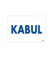 Northcity Kabul Uyarı Levhası 17,5x25 - İş Güvenliği Uyarı Tabelası KOD:1723