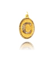 0.25 Gram 14 Ayar Altın Harf Kolye ucu