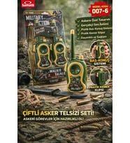 Pilli Asker Telsizi Walkie Talkie Çiftli Set Bas Konuş Özellikli