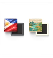 Buzdolap Magnetleri - Filipinler Bayrağı ve Paper Cut Tema - 2'li Set Magneti