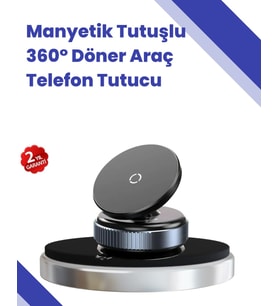 Araç İçi Telefon Tutucu Güçlü Manyetik Vakumlu Model