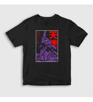 Presmono Unisex Çocuk Siyah Eva 01 V2 Neon Genesis Evangelion Anime T-Shirt 420832tt