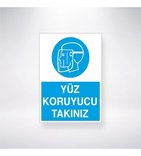 Yüz Koruyucu Takınız 21x28 Arkası Yapışkanlı Levha