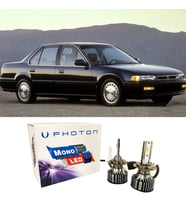 Honda Accord Led Xenon Uzun + Kısa Far Ampulü H4 Mono Yeni Seri Beyaz 1988-1995