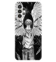Samsung Galaxy M14 Uyumlu Kılıf Resimli Desenli Silikon Platinium Series Angel 1883