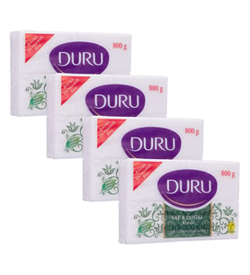 Duru Beyaz Kalıp Sabun 800 gr (4x200) x 4 Adet