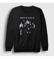 Presmono Unisex Siyah Poster K-Pop Nct 127 Sweatshirt 275951tt