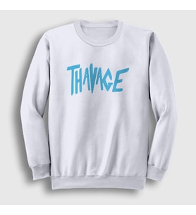 Presmono Unisex Beyaz Thavage Gym Spor Chris Bumstead Sweatshirt 362911tt (Beyaz)