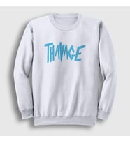 Presmono Unisex Beyaz Thavage Gym Spor Chris Bumstead Sweatshirt 362911tt (Beyaz)