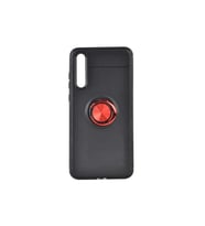 Huawei P20 Pro Uyumlu Kılıf Zore Ravel Silikon Kapak (Siyah-Kırmızı)