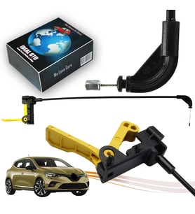 Renault Clio 5 (2019-...) İçin Kaput Kilit Açma Mandalı & Teli 656225936R 656227768R 656220711R