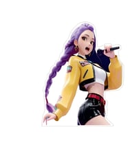 K-POP Rumi Ayaklı Pano Demon Hunter Huntrix Temalı Masaüstü Fotoğraf Not Panosu 47x30 cm
