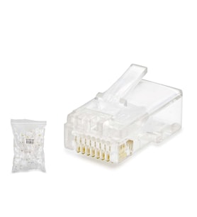 Cat5 Konnektör Rj45 100Lü Paket Şeffaf HDX5007