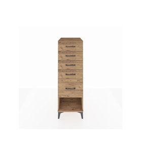 Kronos Dolap 5 Çekmeceli 44x59x134 Çam-Çam