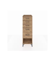 Kronos Dolap 5 Çekmeceli 44x59x134 Çam-Çam
