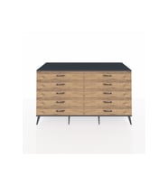 Kronos Konsol 10 Çekmeceli  176x59x99 Çam-Antrasit/Çam