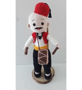 Ramazan Davulcusu Bebek Amigurumi Organik Oyuncak