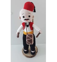Ramazan Davulcusu Bebek Amigurumi Organik Oyuncak