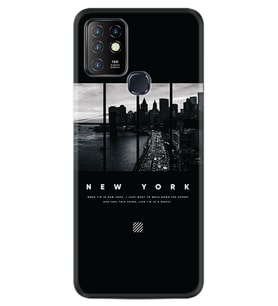 INFINIX Hot 8 9 10 11S Hot 10 Play 10T Kılıf Desemli Silikon New York 1612