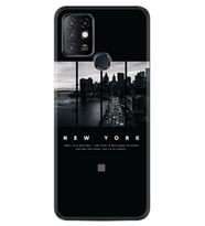INFINIX Hot 8 9 10 11S Hot 10 Play 10T Kılıf Desemli Silikon New York 1612