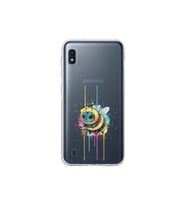 Samsung Galaxy A10 ile uyumlu Splash arı tasarımlı şeffaf silikon kılıf