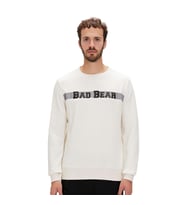 Bad Bear Reflect Bear Crewneck Sweatshirt Ekru