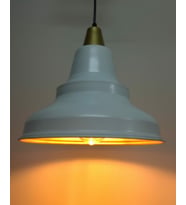 RİOLİGHT RETRO BEYAZ İÇİ ALTIN TEKLİ METAL SARKIT (Siyah)