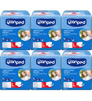 Canped Hasta Bezi Yetişkin Bel Bantlı Tekstil Yüzey L - Büyük - Large 84 Adet (6PK*14)