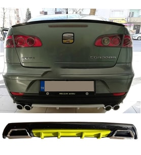 Seat Cordoba Sarı Difüzör Çiftli Kare Egzoz Görünümlü D Tip Difizör