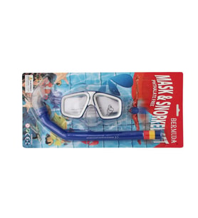 Bermuda Phthalate Free Maske Şnorkel Set MAVİ