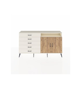 Arges Konsol 2 Raflı 5 Çekmeceli 2 Kapaklı 176x30x99 Aytaşı-Çam/Aytaşı
