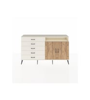 Arges Konsol 2 Raflı 5 Çekmeceli 2 Kapaklı 176x30x99 Aytaşı-Çam/Aytaşı