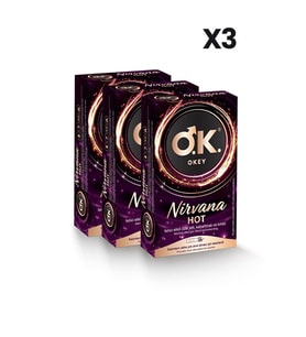 Okey Nirvana Hot Prezervatif 10'lu x3 Adet