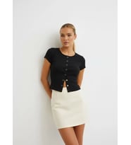 Kadın Bisiklet Yaka Çıt Çıt Kapama Slim Fit Viscon Bluz 26038