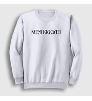 Presmono Unisex Beyaz Logo Meshuggah Sweatshirt 164212tt (Beyaz)