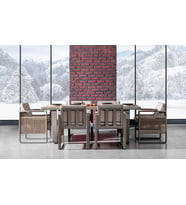 Argos Bahçe Balkon Masa Takımı (Cappuccino)