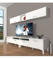 Decoraktiv Eko 5200 Slm Silver Tv Ünitesi Tv Sehpası (Beyaz)