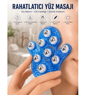 9 Bilyeli Masaj Eldiveni Giyilebilir Plastik Vücut Sıkılaştırıcı