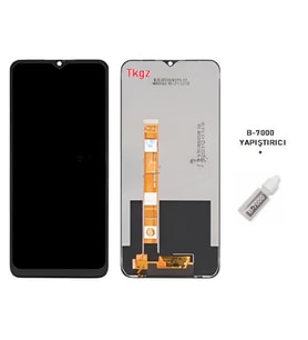 Tkgz - Oppo A31 Uyumlu Lcd Ekran Dokunmatik Servis + B-7000