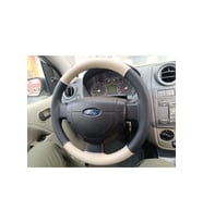 DİKİŞLİ DİREKSİYON KILIFI SİYAH/BEJ DERİ SİYAH DİKİŞLİ FİESTA İÇİN HIZLI KARGO