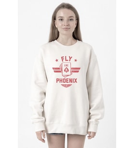 Top Gun Maverick Fly Like A Phoenix Beyaz Kadın 2ip Sweatshirt