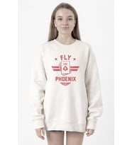 Top Gun Maverick Fly Like A Phoenix Beyaz Kadın 2ip Sweatshirt