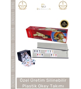#OkeyTakımı Hijyenik Kir Tutmaz Çizilmeye Dayanıklı Hafif Flash Plastik Okey Takımı