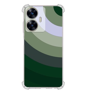 PrintiFy Realme C55 Uyumlu Köşe Korumalı Renk Cümbüşü C Tasarımlı Şeffaf Silikon Kılıf