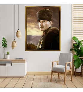 ÇERÇEVELİ ATATÜRK TABLO S373