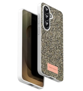 Northcity Onegif Samsung Galaxy A17 5G Uyumlu Bright Simli Kapak - Gold