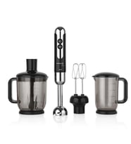 Korkmaz A447-12 Mia Mega Siyah/Krom Blender Set