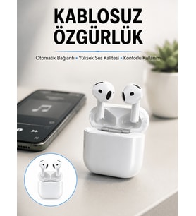 4.Nesil Bluetooth Kulaklık Yüksek Ses Kaliteli Dokunmatik Kontrol Özellikli Yeni Nesil