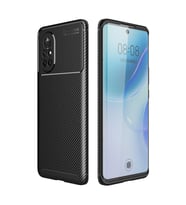 Huawei Nova 8i Karbon Görünüm Negro Silikon Kılıf (Siyah)